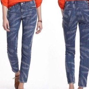 Pilcro Women's Skinny Feather Print Jean